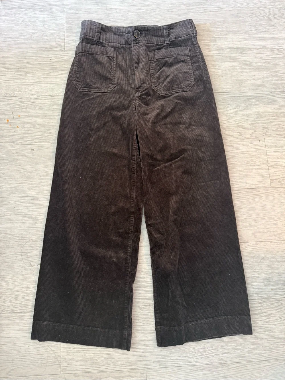 Maeve Colette Corduroy Crop Wide Leg Pants Size 28
